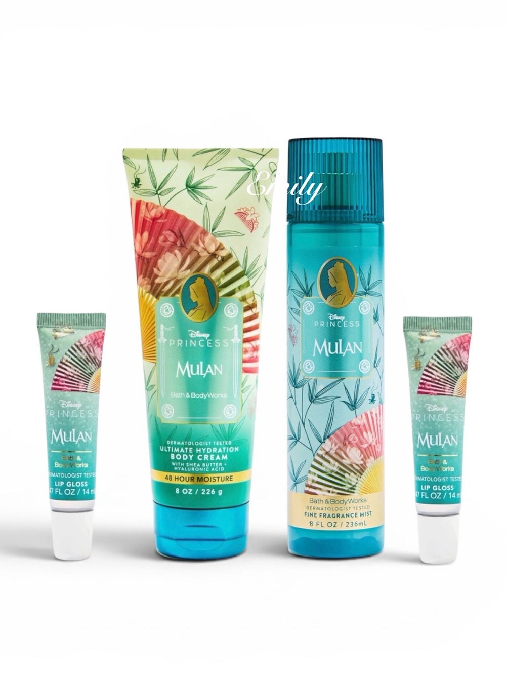 Bath & Body Works DISNEY PRINCESS MULAN 4-Piece Body
Care Gift Set NEW